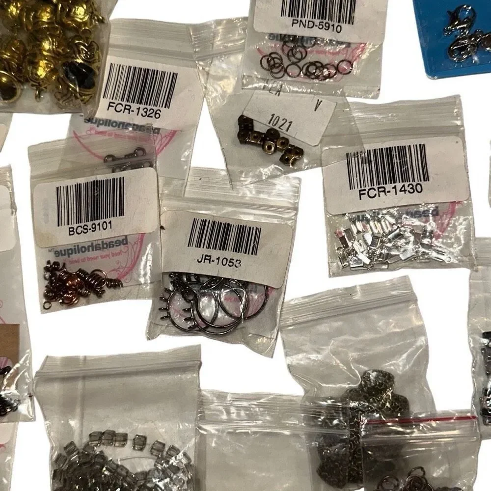 NEW Mixed Beads Clasps Necklaces & Stones earrings rings DIY Jewelry Set 70+ Pac